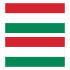 Наклейка Флаг Венгрии 300мм, на автомобиль
