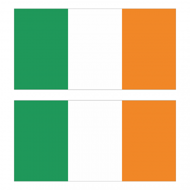 Наклейка Флаг Ирландии 300мм, на автомобиль