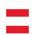 Наклейка Флаг Польши 150мм, на автомобиль