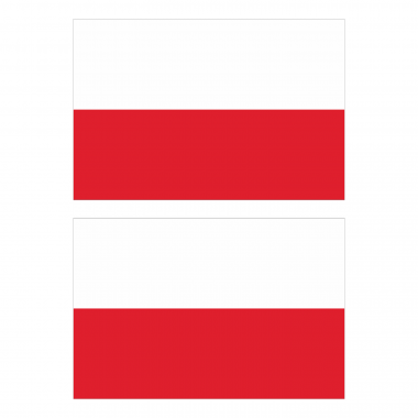 Наклейка Флаг Польши 300мм, на автомобиль