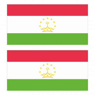 Наклейка Флаг Таджикистана 150мм, на автомобиль