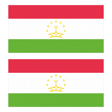 Наклейка Флаг Таджикистана 300мм, на автомобиль
