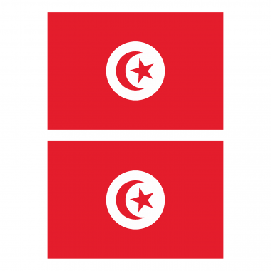 Наклейка Флаг Туниса 150мм, на автомобиль