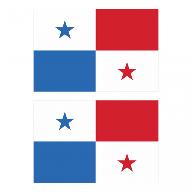 Наклейка Флаг Панамы 300мм, на автомобиль