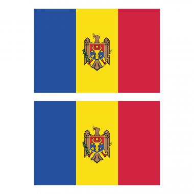 Наклейка Флаг Молдавии 150мм, на автомобиль
