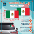 Наклейка Флаг Мексики 150мм, на автомобиль