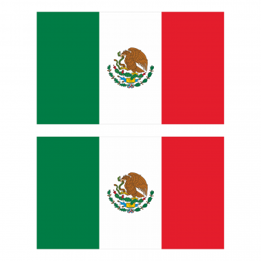 Наклейка Флаг Мексики 300мм, на автомобиль