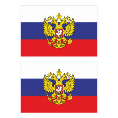 Наклейка Флаг России 150мм, на автомобиль