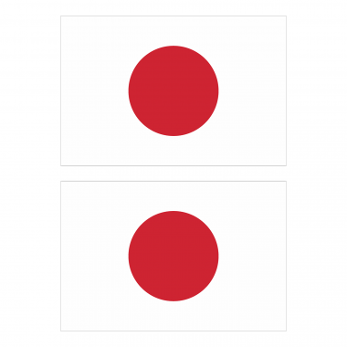 Наклейка Флаг Японии 300мм, на автомобиль