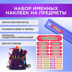 Этикетки с именем Полина, на предметы и одежду