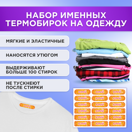 Этикетки с именем Снежана, на предметы и одежду